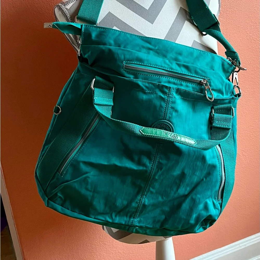 Bobo Xiuxian Elegant Teal Shoulder Bag